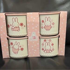 Miffy by Magenta Pink and White Ceramic Mugs